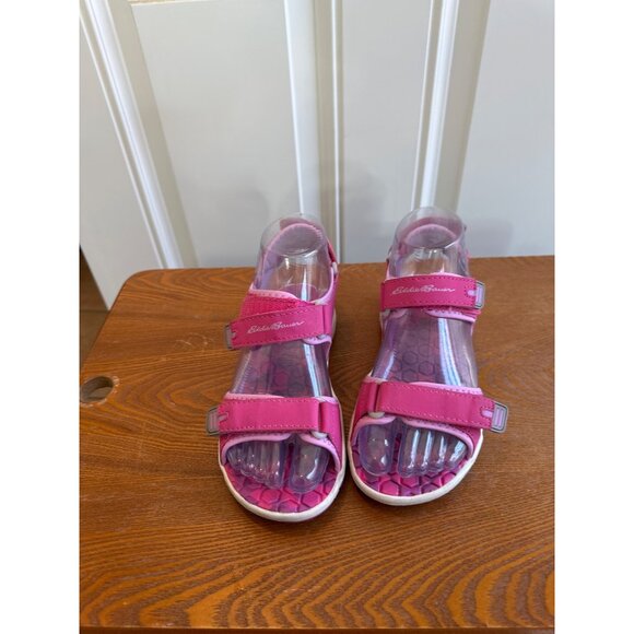 Eddie Bauer Youth Girl's Adjustable Strap River Sandals Cascadia Pink Size 2 - Picture 11 of 15